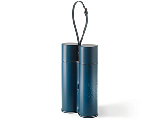 Leather bottle rack Filare 24 GIORGETTI