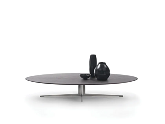 Oval wooden coffee table FLEXFORM Fly factory FLEXFORM from Italy