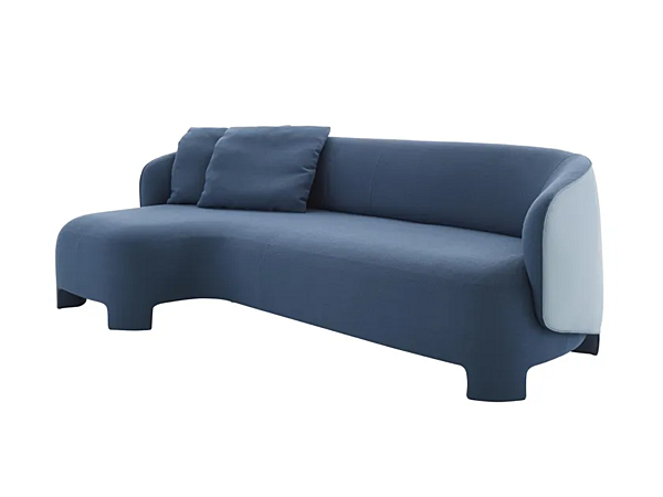 Three-seater fabric sofa with chaise longue LIGNE ROSET Taru factory LIGNE ROSET from Italy. Foto №3