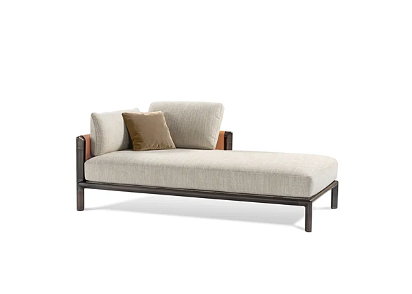 Fabric day bed frame with upholstered back GHIDINI1961 factory GHIDINI1961 from Italy. Foto №11
