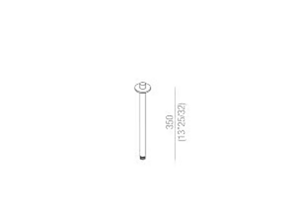 Ceiling Mounted Square Shower Arm AGAPE factory Agape from Italy. Foto №4