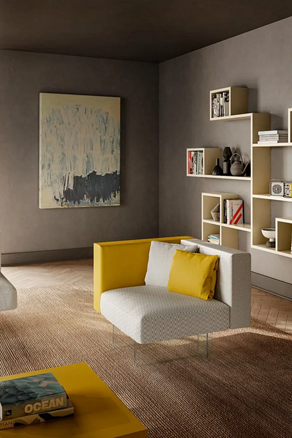Fabric armchair with armrests LAGO Air factory LAGO from Italy. Foto №2
