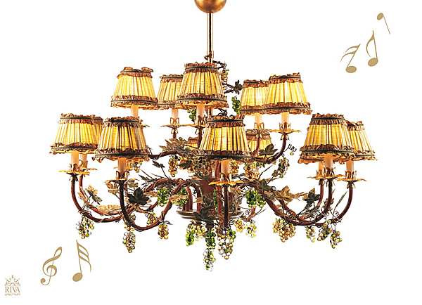 Chandelier Riva Mobili  Sinfonie Perfette 7957 factory RIVA MOBILI from Italy. Foto №1