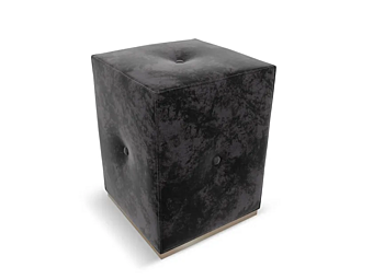 Upholstered pouf ebon CORTEZARI 635