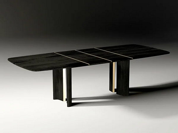 Rectangular extending oak table CASA +39 TORII ETO002 factory ENCORE (by CASA +39) from Italy. Foto №1