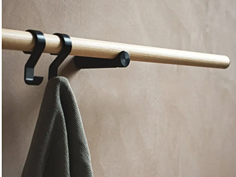 Aluminium coat rack wall hook AGAPE Dot Line Aluminium coat rack wall hook AGAPE Dot Line factory Agape from Italy