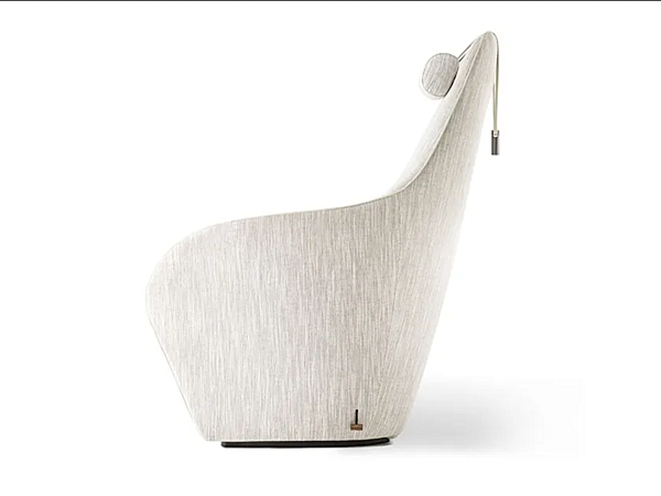 Fabric armchair with removable cover GIORGETTI Tie XL 74400, 74405 factory GIORGETTI from Italy. Foto №3