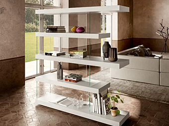 Sectional bookcase AIR 0561 LAGO Sectional bookcase AIR 0561 LAGO factory LAGO from Italy
