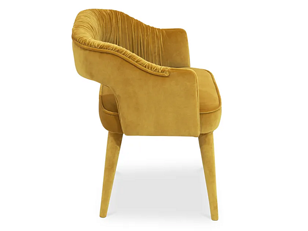Upholstered velvet armchair Stola BRABBU factory BRABBU from Italy. Foto №2