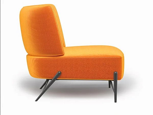 Armchair with fabric or leather upholstery Bluma Egoitaliano factory Egoitaliano from Italy. Foto №2