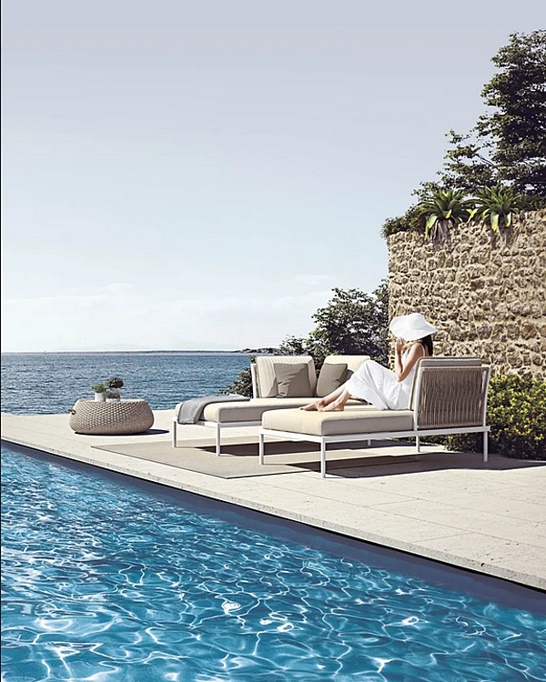 Fabric Garden Daybed with Soft Backrest Atmosphera Flash FSH.DOA. factory ATMOSPHERA from Italy. Foto №2