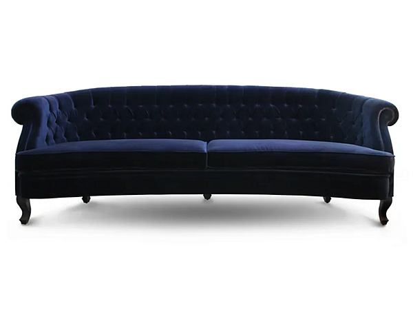 3-seater tufted velvet sofa Maree BRABBU factory BRABBU from Italy. Foto №1