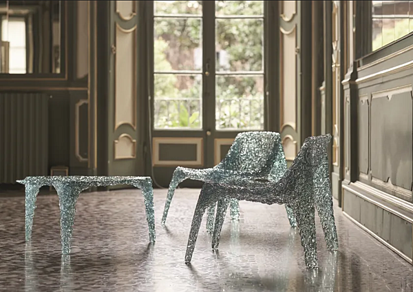 Polycarbonate armchair Veronica Edra factory EDRA from Italy. Foto №4