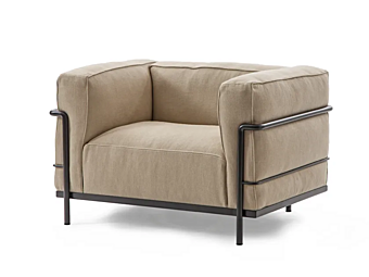 Armchair with armrests fabric upholstery CASSINA Grand Confort 003 factory CASSINA from Italy