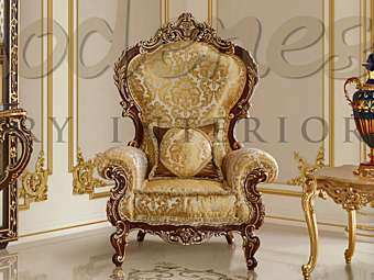 Fabric armchair with armrests Modenese Luxury Interiors 15509 15509