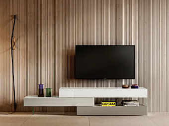 TV cabinet LAGO 36E8 0531 wooden design with storage TV cabinet LAGO 36E8 0531 wooden design with storage factory LAGO from Italy