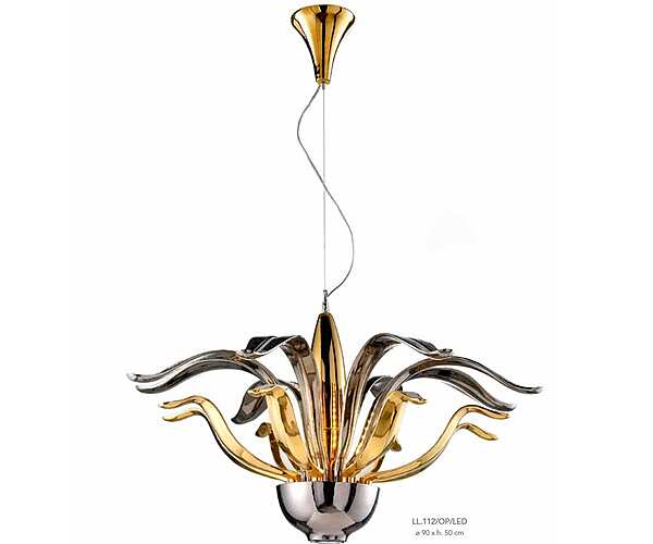 Chandelier LORENZON (F.LLI LORENZON) LL.112/OP/LED factory LORENZON (F.LLI LORENZON) from Italy. Foto №1