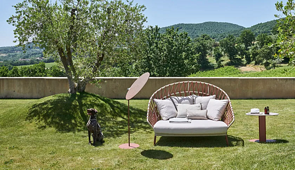 2-seater acrylic garden sofa Emma Cross VARASCHIN 24830 factory VARASCHIN from Italy. Foto №6