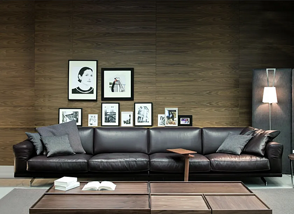 Sectional sofa in fabric or leather VIBIEFFE 470 Fancy factory VIBIEFFE from Italy. Foto №11