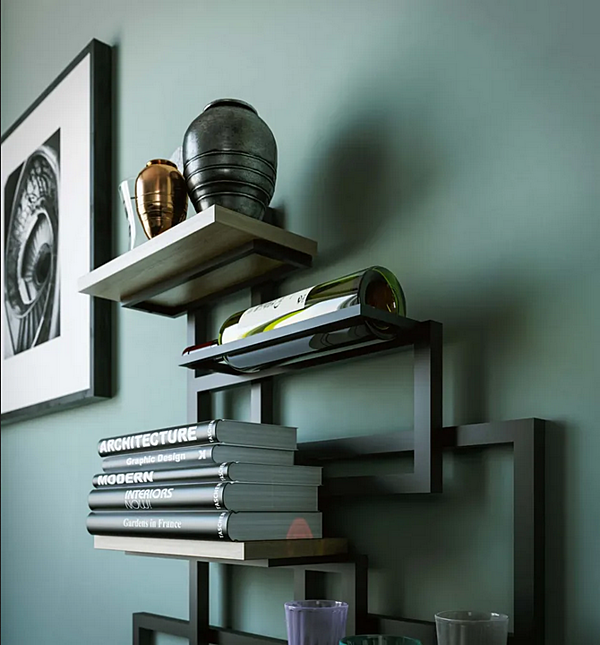 Wall Mounted Bottle Rack Caos DAMIANO LATINI factory DAMIANO LATINI from Italy. Foto №4
