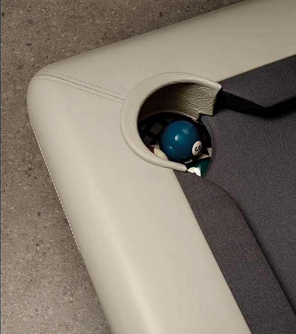 Leather Covered Solid Wood Pool Table Roger i 4 Mariani factory i 4 Mariani from Italy. Foto №4