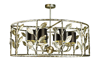 Metal pendant lamp foliage drum Abrissi 11087 Metal pendant lamp foliage drum Abrissi 11087 factory ABRISSI from Italy