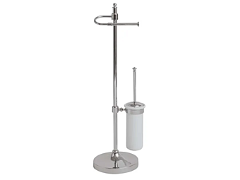 Metal Toilet Brush and Towel Rack Gentry Home Collection factory Gentry Home from Italy