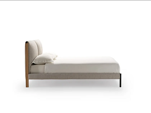 Double bed with upholstered headboard Ricordi ZANOTTA factory ZANOTTA from Italy. Foto №2