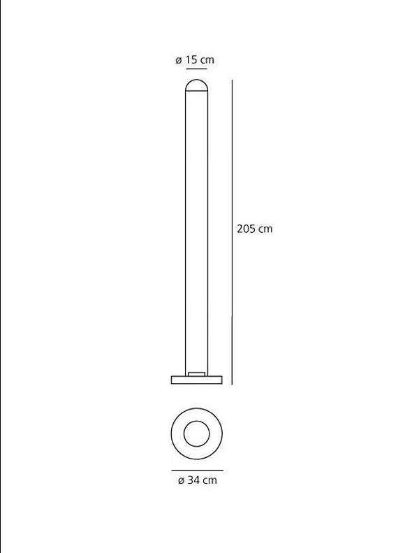 RGB Floor Lamp Metacolor Artemide 0473110A factory Artemide from Italy. Foto №9