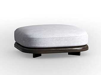 Upholstered Fabric Footstool Pierre CPRN HOMOOD