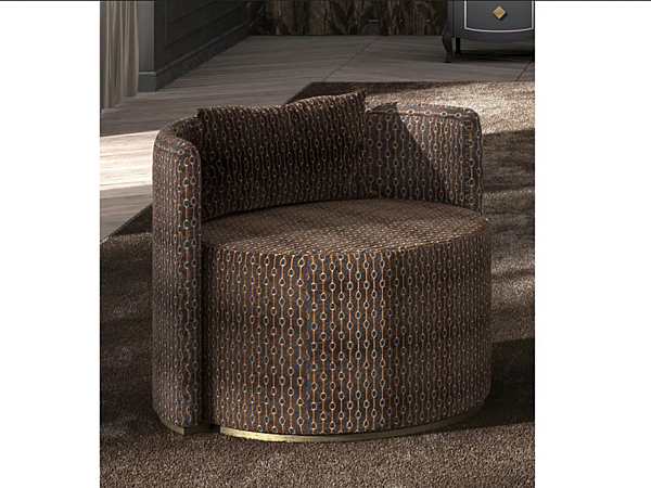 Fabric armchair with soft back CASA +39 OLIVER C22607 factory CASA +39 from Italy. Foto №1