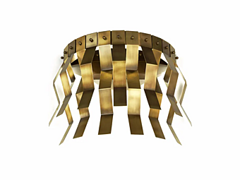 LED brass wall lamp Veronica MARIONI 02817 factory MARIONI from Italy