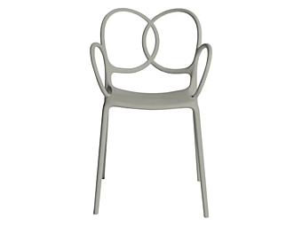 Polypropylene chair with armrests Driade Sissi factory Driade from Italy