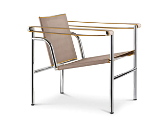 Leather armchair with armrests CASSINA UAM 001 Leather armchair with armrests CASSINA UAM 001 factory CASSINA from Italy
