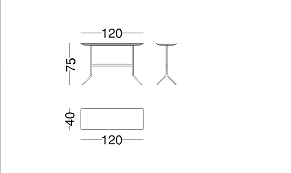 Rectangular marble console table VIBIEFFE Swing 1500 factory VIBIEFFE from Italy. Foto №4