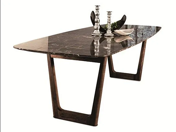 Marble dining table 430 Opera VIBIEFFE factory VIBIEFFE from Italy. Foto №1