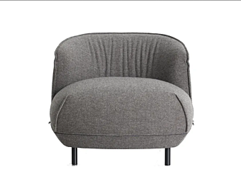 Upholstered fabric armchair Brioni Kristalia