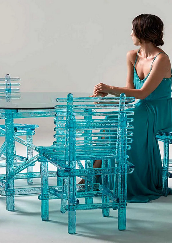 Polycarbonate outdoor chair A Mare Edra AMR010 factory EDRA from Italy. Foto №3