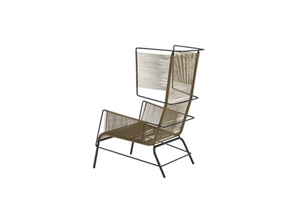 Garden armchair with footstool in fabric LIGNE ROSET Fifty factory LIGNE ROSET from Italy. Foto №9