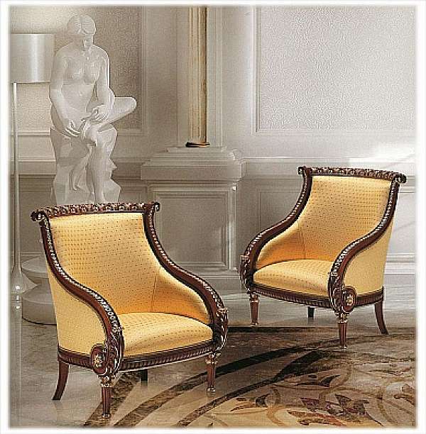 Armchair BAZZI INTERIOR F339 factory BAZZI INTERIOR from Italy. Foto №1