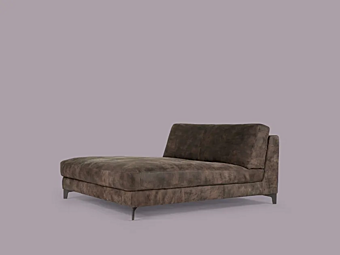 Upholstered leather day bed Ben Borzalino EUB9DB40 Upholstered leather day bed Ben Borzalino EUB9DB40 factory Borzalino from Italy