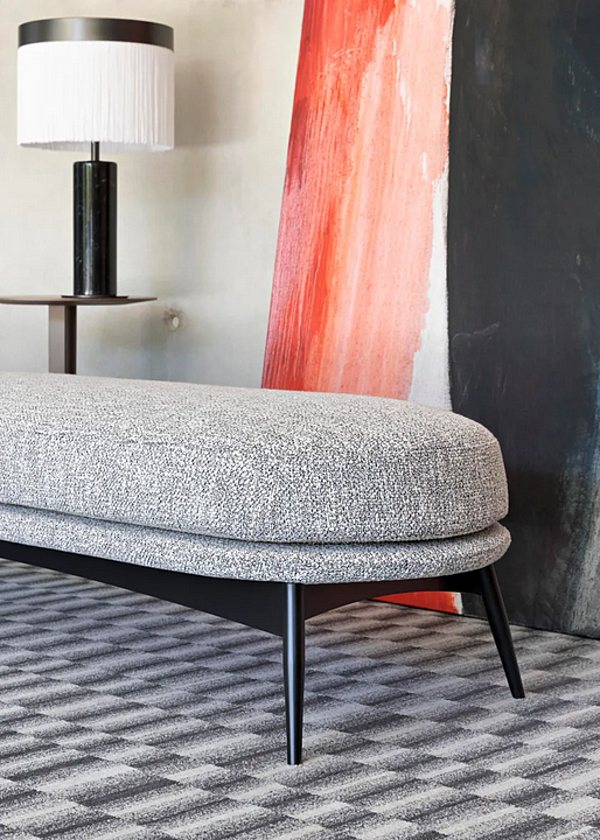 Fabric bench Oltremare Saba factory SABA from Italy. Foto №4