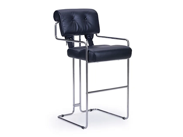Leather Bar Stool with Armrests i 4 Mariani Tucroma factory i 4 Mariani from Italy. Foto №1