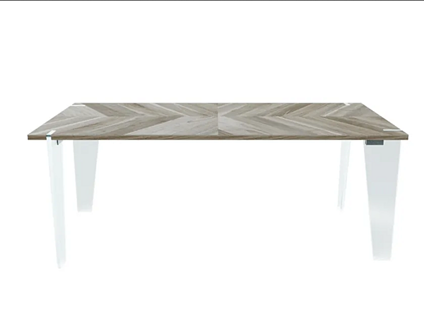 Rectangular walnut dining table Sospeso DALE B674 factory DALE from Italy. Foto №1