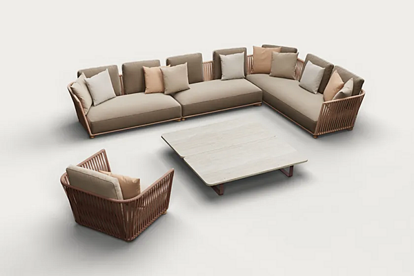 Garden armchair with armrests KETTAL Grand Bitta KS7003000 factory KETTAL from Italy. Foto №2
