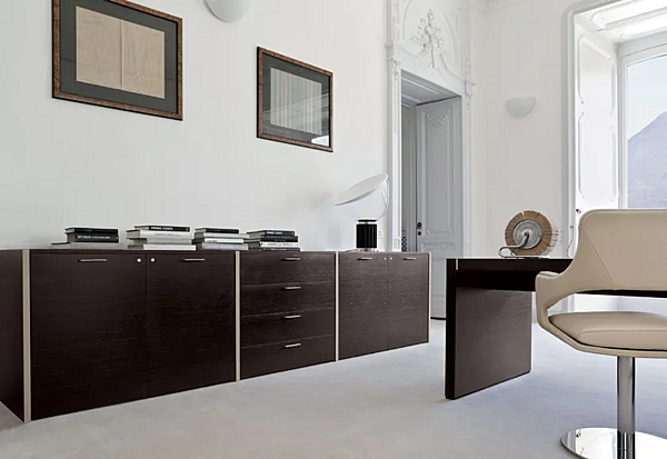 L-shaped wooden executive desk with drawers i 4 Mariani Blade factory i 4 Mariani from Italy. Foto №12