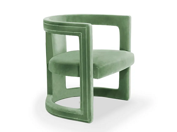 Upholstered velvet armchair Rukay BRABBU factory BRABBU from Italy. Foto №2