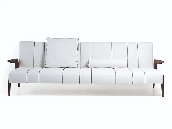 Sectional sofa leather or fabric VIBIEFFE 50 Italo factory VIBIEFFE from Italy. Foto №1