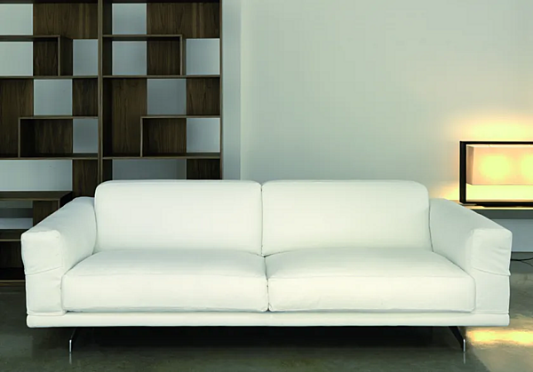 Sectional sofa in fabric or leather VIBIEFFE 470 Fancy factory VIBIEFFE from Italy. Foto №8