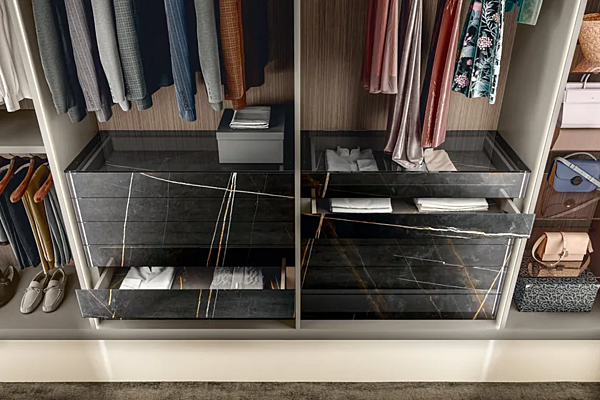 Sectional walk-in wardrobe outfit 1180 LAGO factory LAGO from Italy. Foto №3